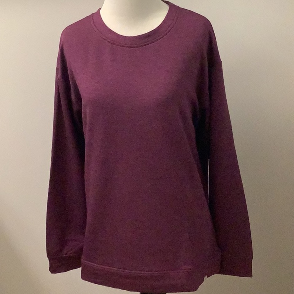 Orvis - Ladies’ Crewneck Pullover - Purple - Size L - Tunic Length